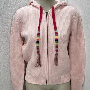 J. Society Full Zip Tassel Shaker Hoodie Sweater – Pink – Size XL – NWT